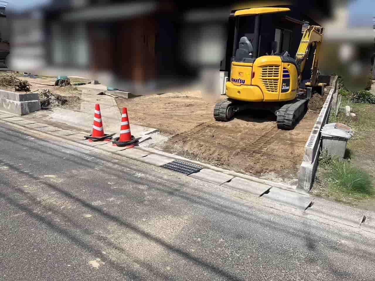 【島根県出雲市のⅠ様】外構解体